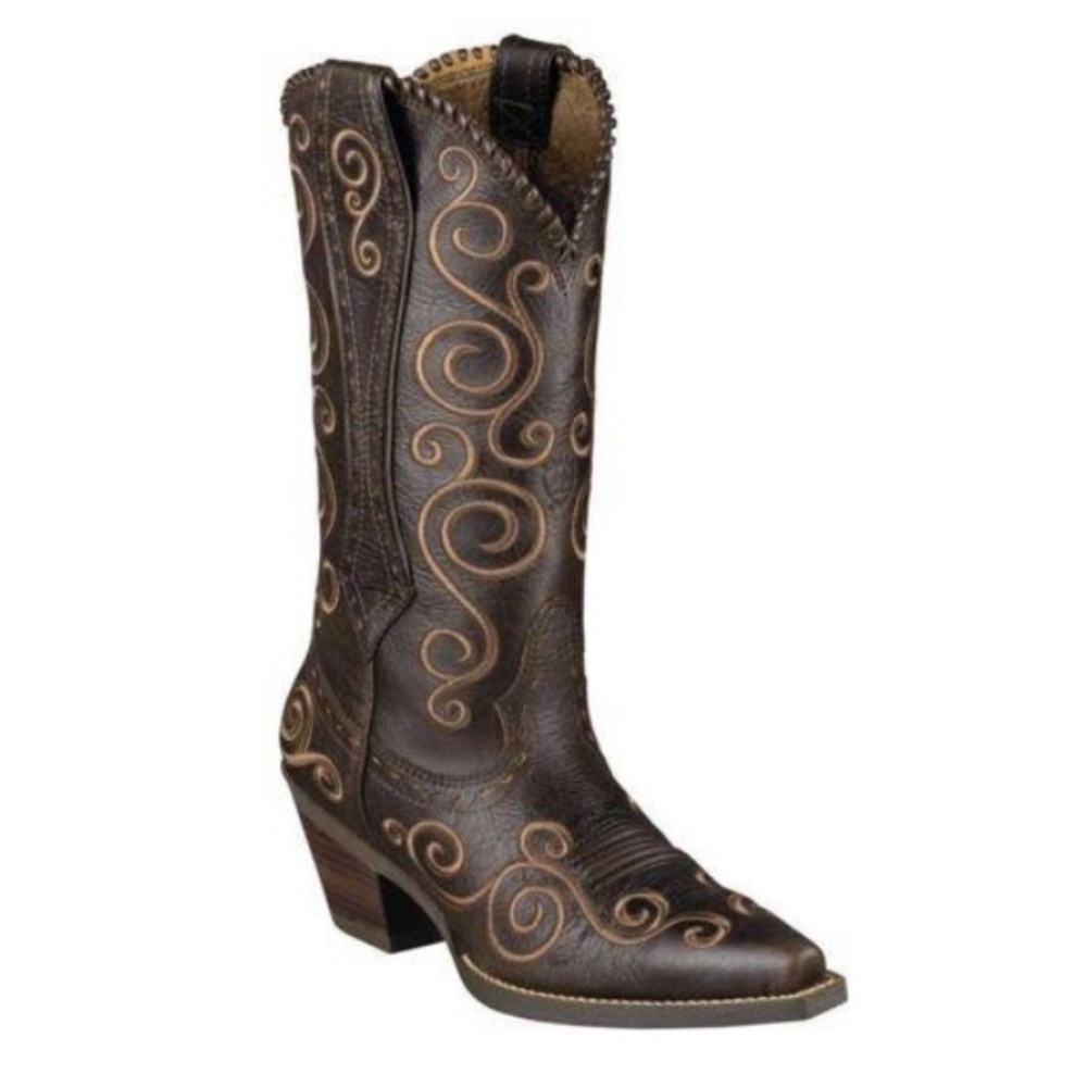 Ariat Shelleen Dark Brown Embroidery Cowgirl Boot